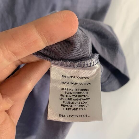 Linksoul Polo Shirt Men XL Grey Short Sleeve Tempus Fugit Collared Luxury Cotton - Picture 6 of 8